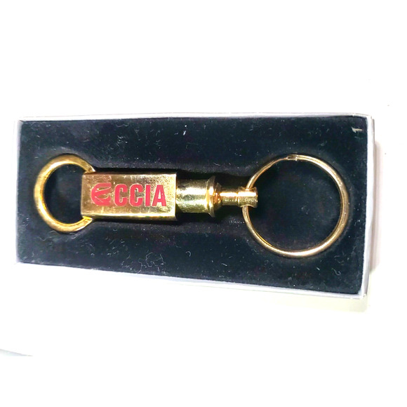 Barlow CCIA Extender Keychain Gold Tone In Box - Picture 4 of 12